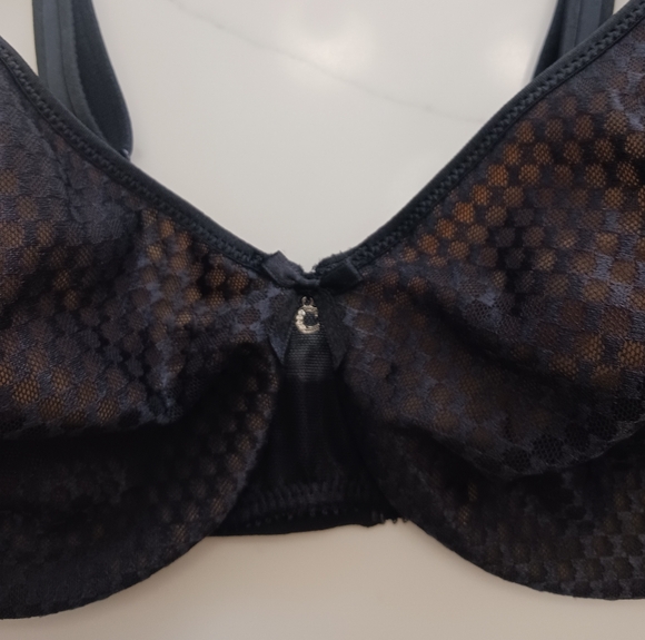 Chantalle Magnifique Nouveau Black Full Coverage Underwire Bra  Lingerie Design - Picture 7 of 11
